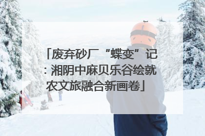 废弃砂厂“蝶变”记：湘阴中麻贝乐谷绘就农文旅融合新画卷